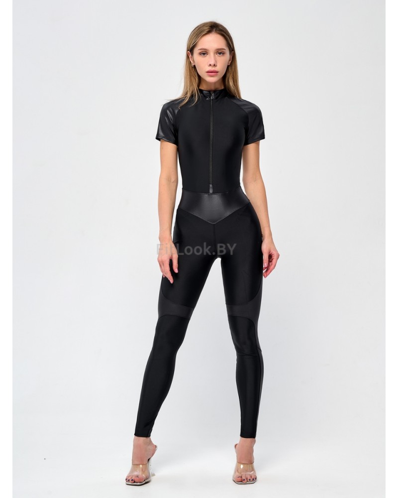 Комбинезон для фитнеса Body Correct Skin Edition LYC ''Black''