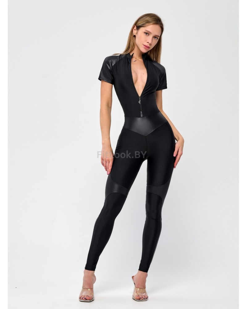 Комбинезон для фитнеса Body Correct Skin Edition LYC ''Black''