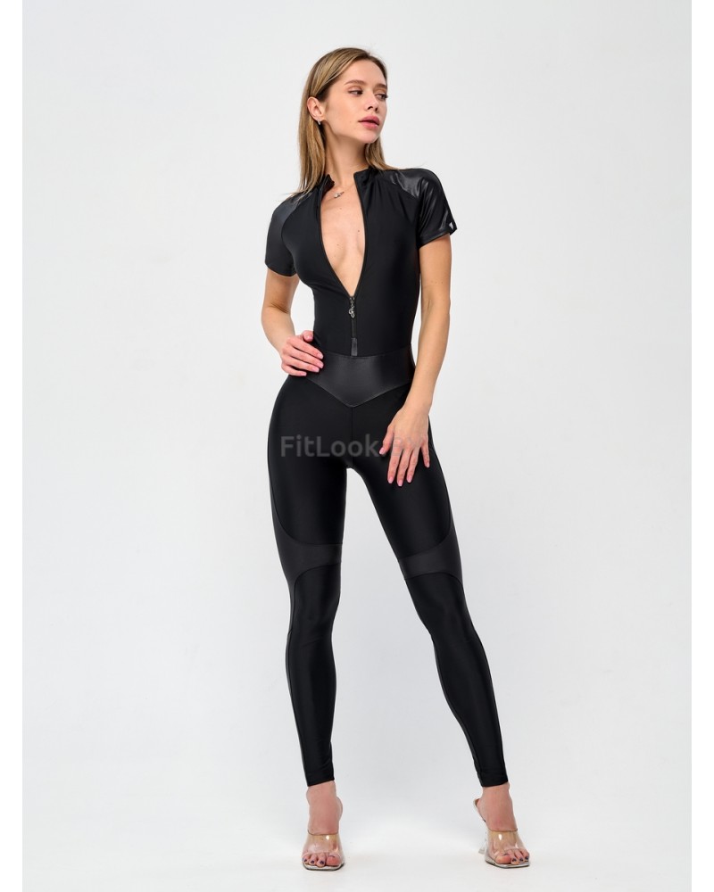 Комбинезон для фитнеса Body Correct Skin Edition LYC ''Black''