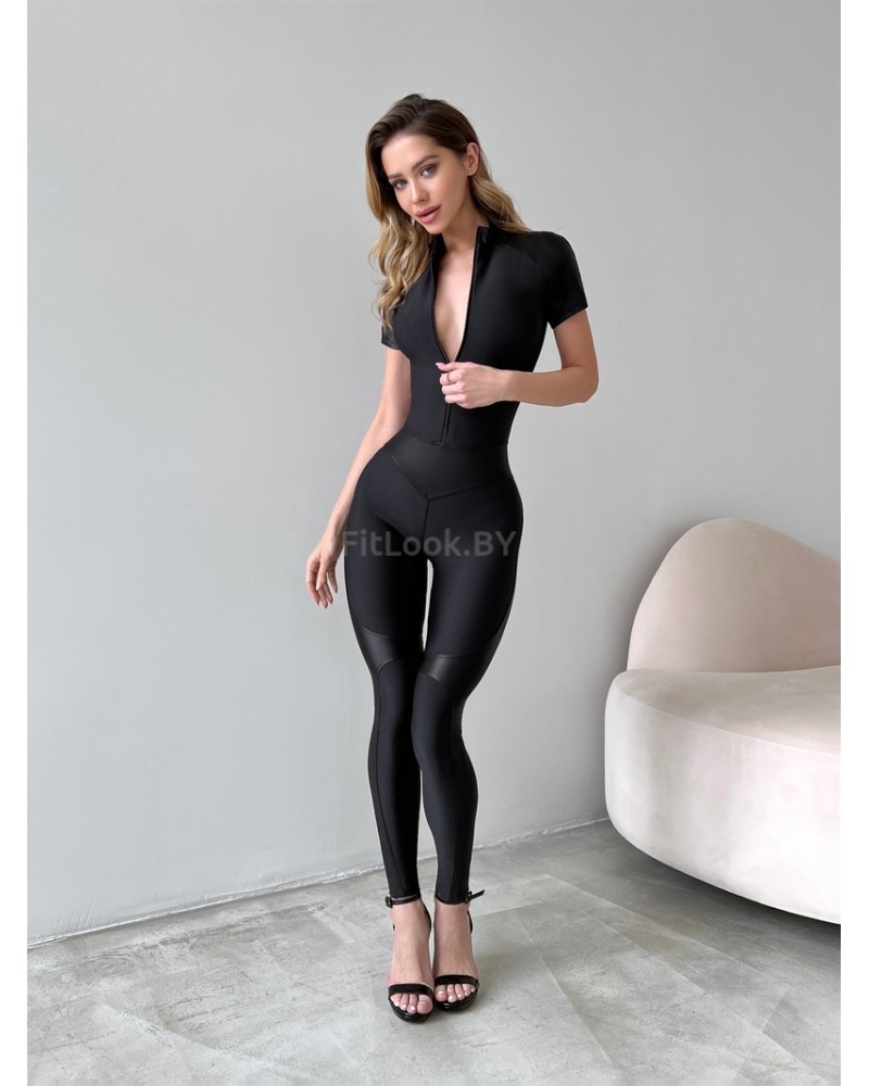 Комбинезон для фитнеса Body Correct Skin Edition LYC ''Black''