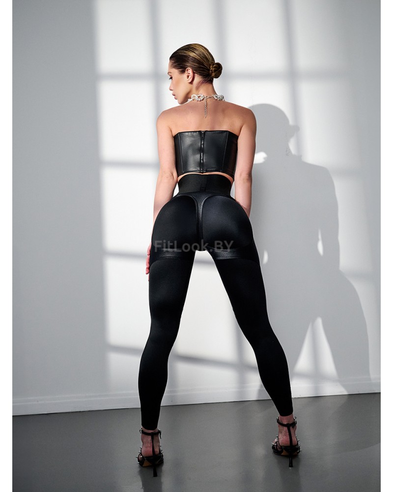 Лосины Bona Fide: Extra Sex-Push Up Corsage LYC "Black Skin"