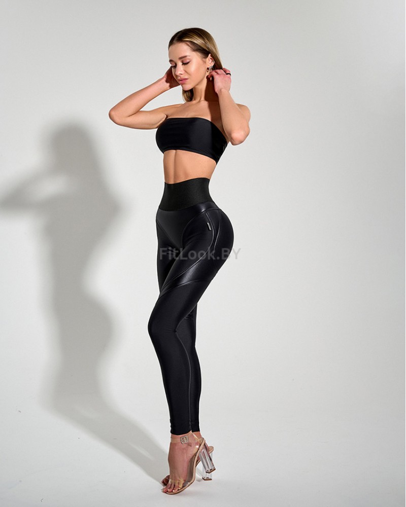 Лосины Bona Fide: Extra Sex-Push Up Corsage LYC "Black Skin"