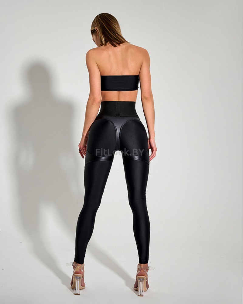 Лосины Bona Fide: Extra Sex-Push Up Corsage LYC "Black Skin"