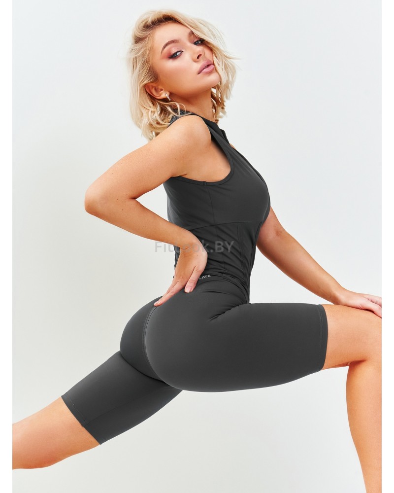 Комбинезон Neverlate Corset Gray  укороченный с фиксатором