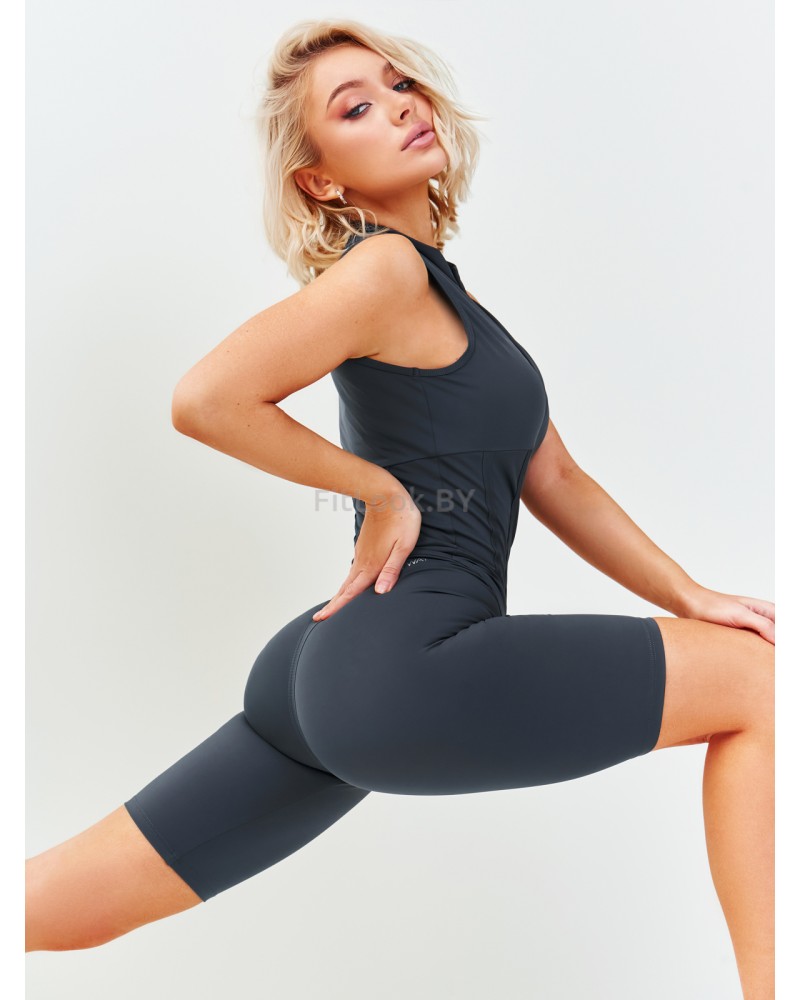 Комбинезон Neverlate Corset Gray  укороченный с фиксатором