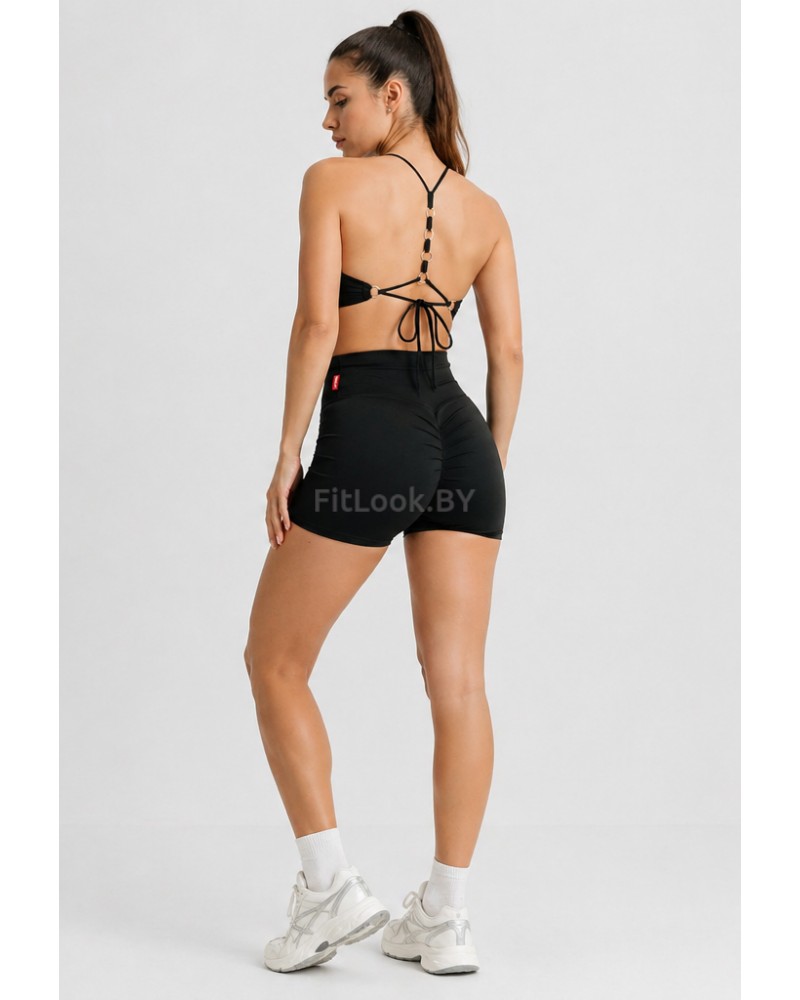 Шорты с Push Up эффектом Scrunch Black