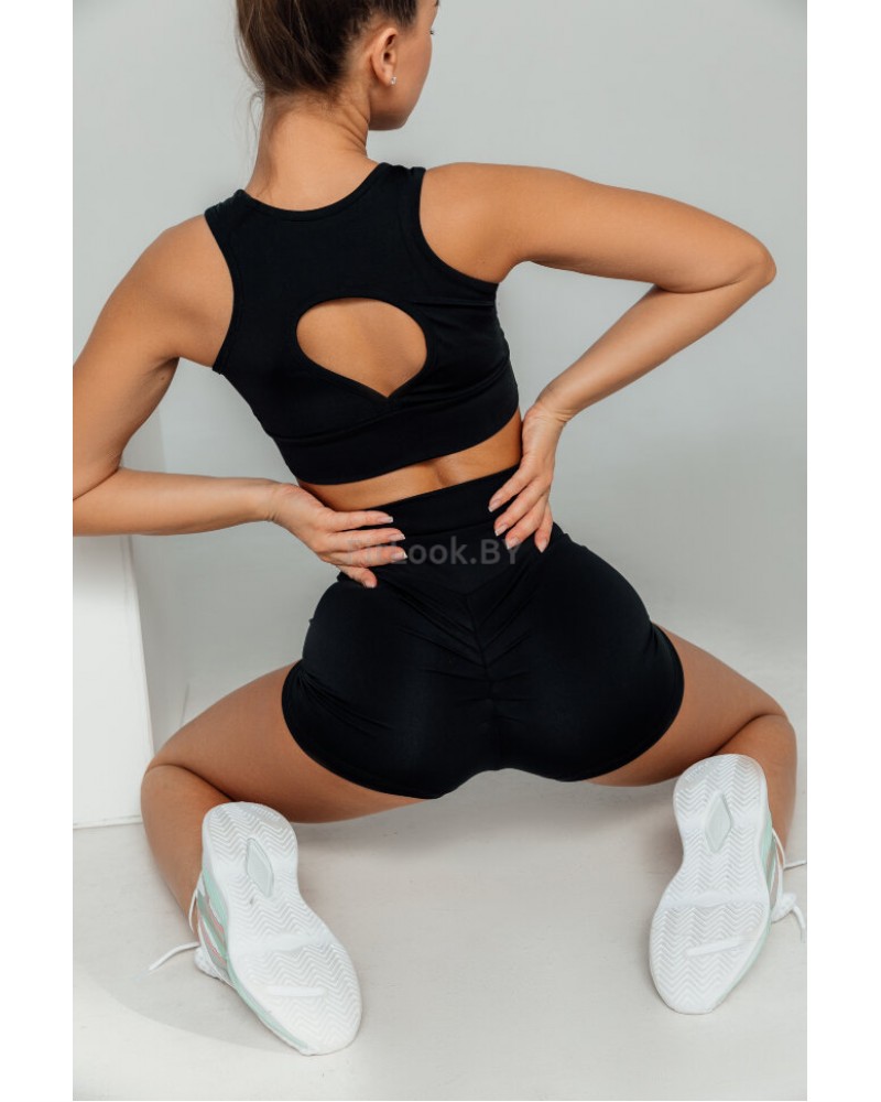 Шорты с Push Up эффектом Scrunch Black