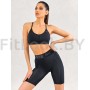 Черные велосипедки Atletic Mesh с моделирующими вставками из сетки Атлетика