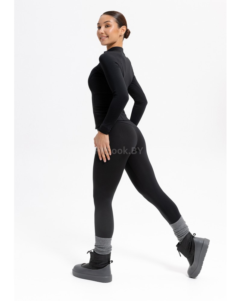 Лосины Forstrong Bloom Black  (на флисе)