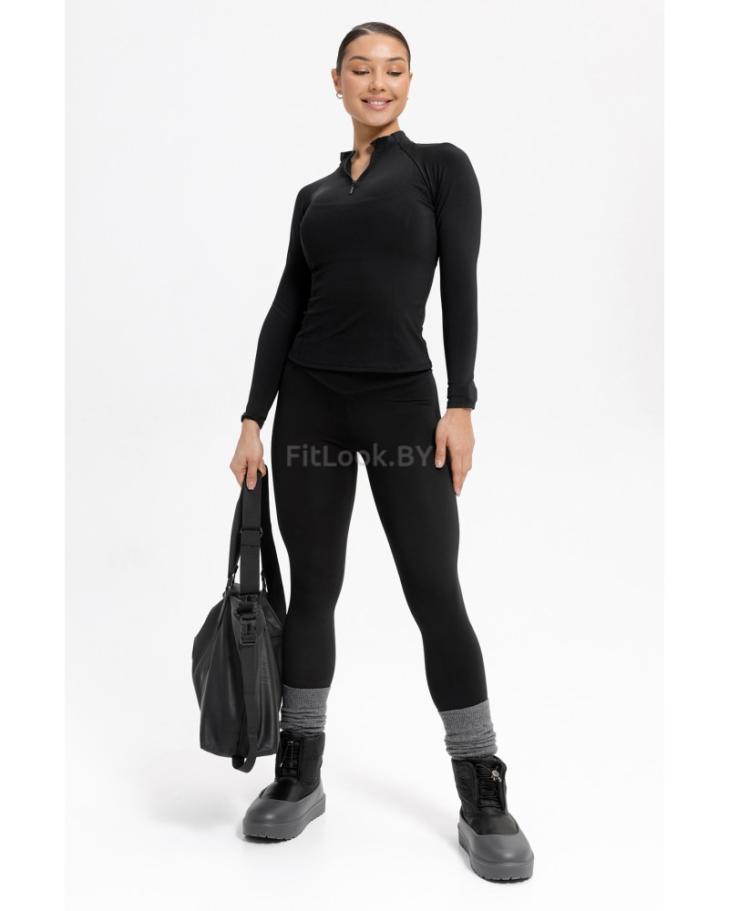 Лосины Forstrong Bloom Black  (на флисе)