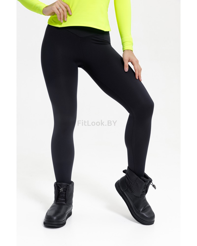 Лосины Forstrong Bloom Black  (на флисе)