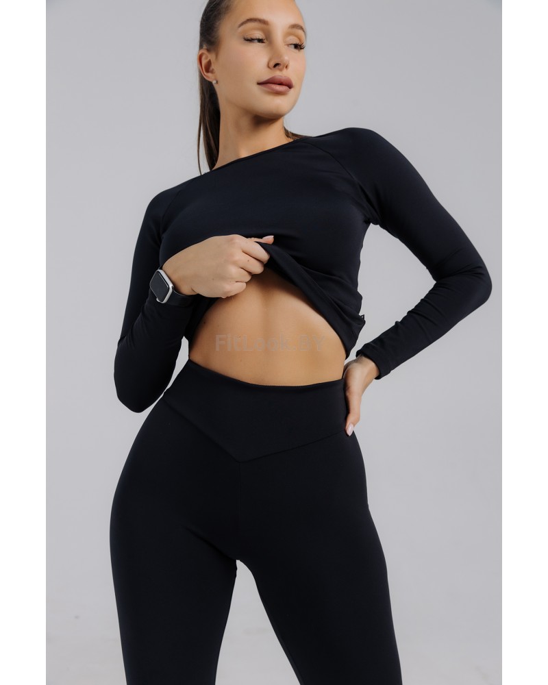 Лосины Forstrong Bloom Black  (на флисе)