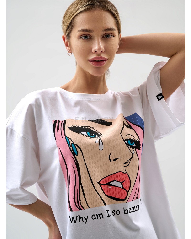 Футболка Bona Fashion: OVERSIZE T-shirt "Beautiful"