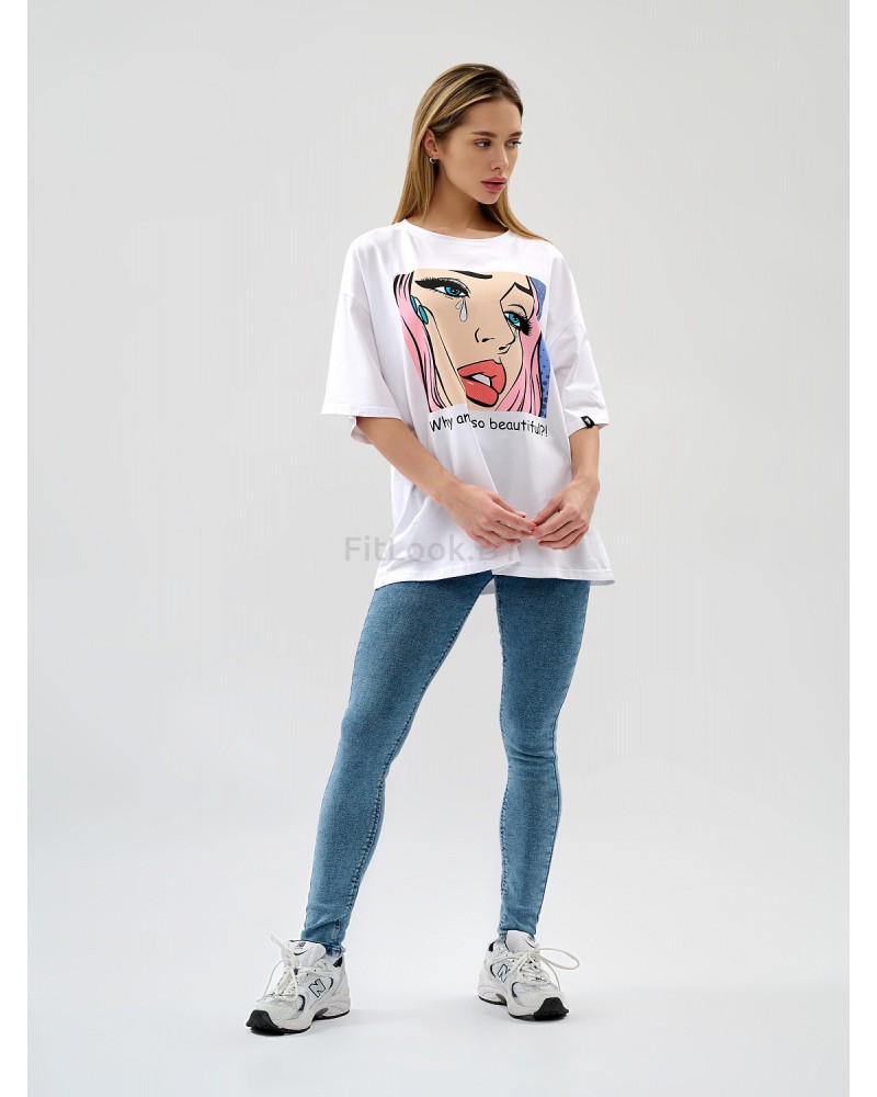 Футболка Bona Fashion: OVERSIZE T-shirt "Beautiful"