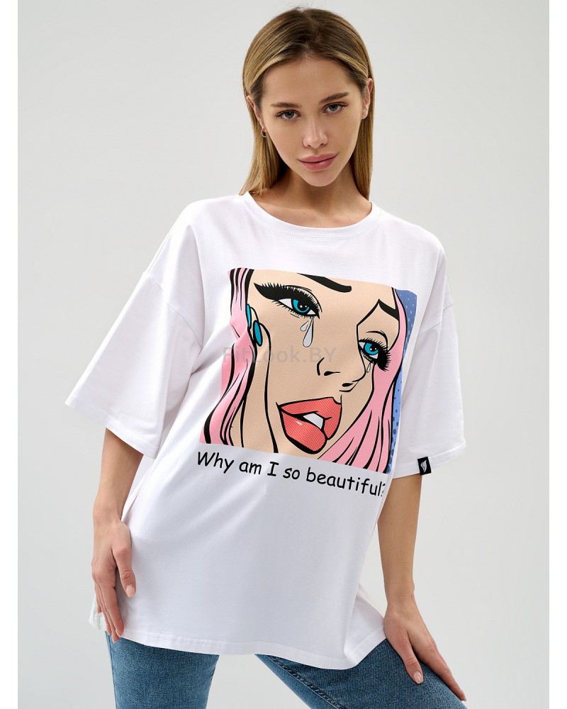 Футболка Bona Fashion: OVERSIZE T-shirt "Beautiful"