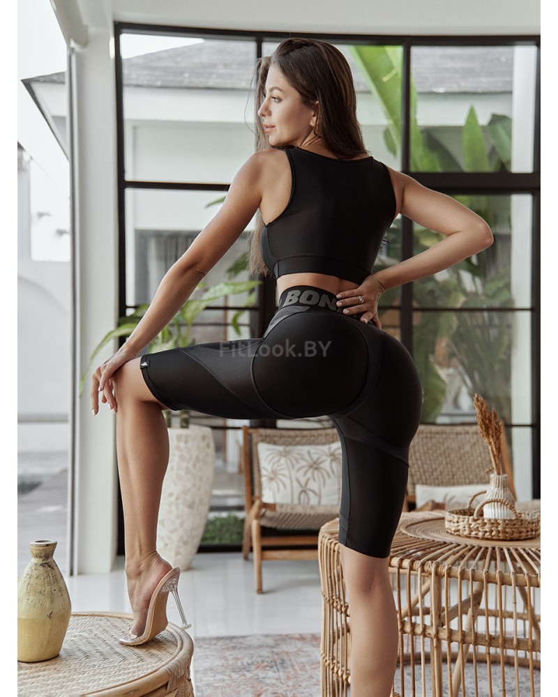 Велосипедки Extra Sex-Push Up Corsage LYC "Black Skin" 