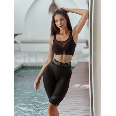 Велосипедки Bona Fide: Extra Sex-Push Up Corsage LYC "Black Skin" 