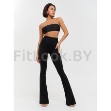 Брюки Bona Fide Bona Fashion: Flares Black Rib