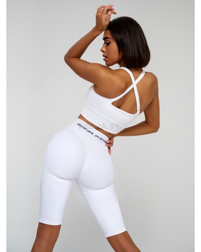 Велосипедки Bona Fide: Bona Cycling Extra Sex-Push Up "Juicy White"