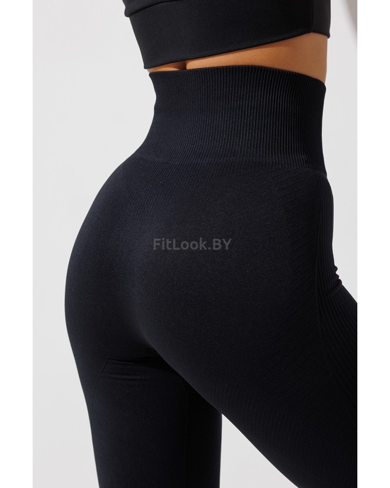 Бесшовные спортивные лосины Forstrong Neat Black