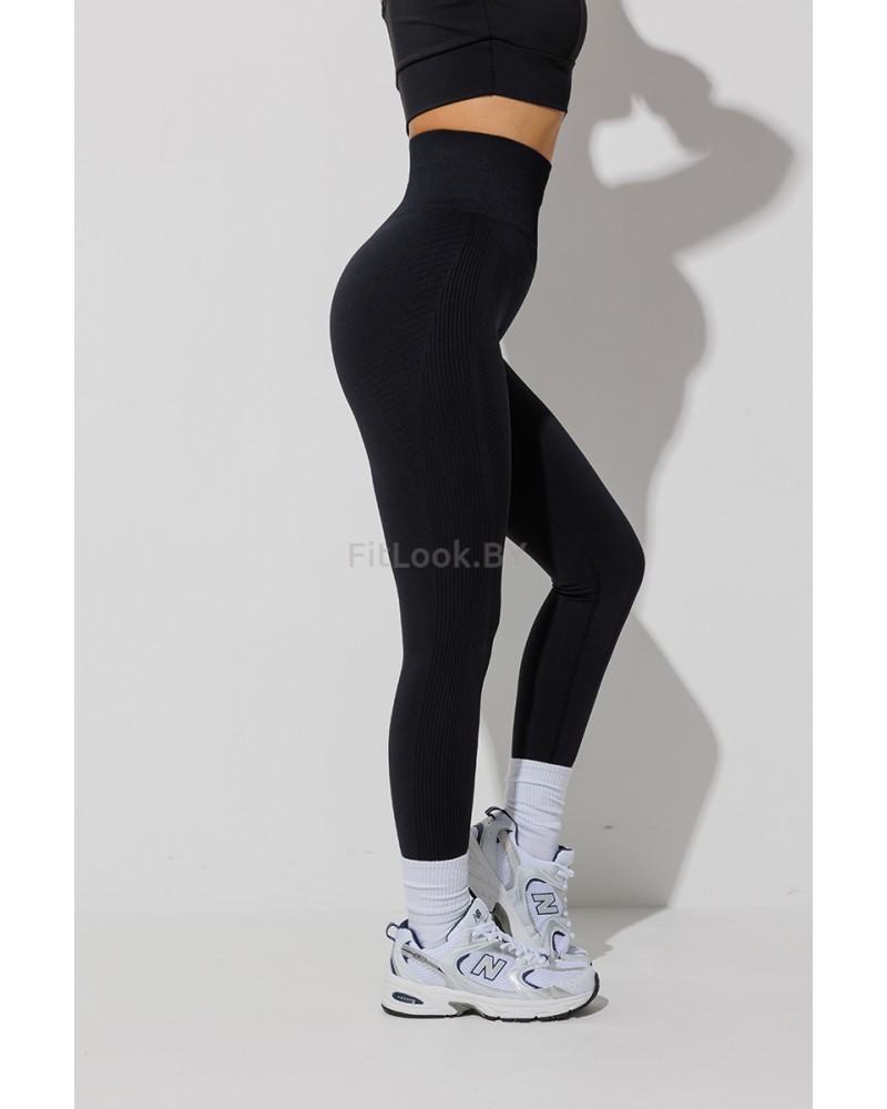 Бесшовные спортивные лосины Forstrong Neat Black