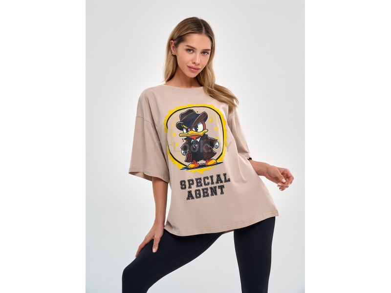 Футболка Bona Fide: OVERSIZE  T-shirt Agent Duck