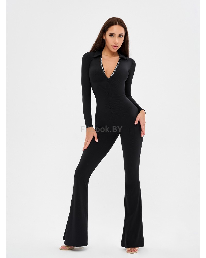 Повседневный комбинезон Bona Fashion: Chika Bomb "Black Rib"