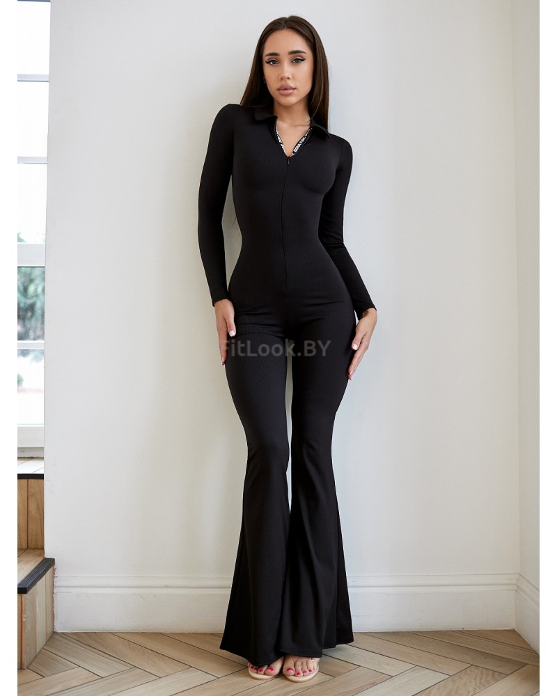 Повседневный комбинезон Bona Fashion: Chika Bomb "Black Rib"