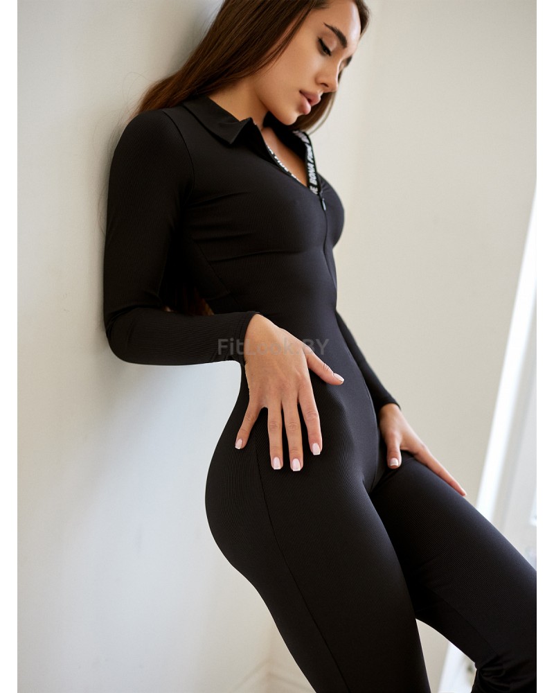 Повседневный комбинезон Bona Fashion: Chika Bomb "Black Rib"