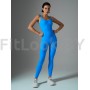 Женский комбинезон для фитнеса Neverlate Aerobic Blue