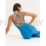 Женский комбинезон для фитнеса Neverlate Aerobic Blue