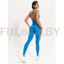 Женский комбинезон для фитнеса Neverlate Aerobic Blue