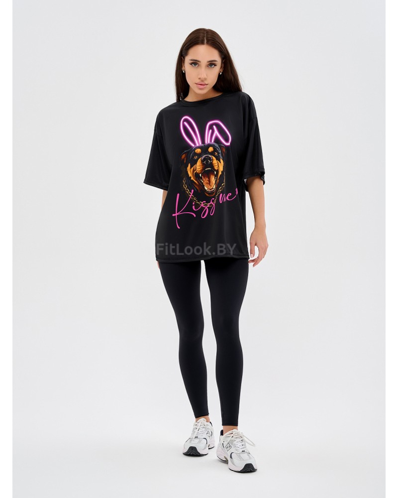 Футболка Bona Fashion: OVERSIZE T-shirt "Dangerous Kiss"