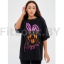 Футболка Bona Fashion: OVERSIZE T-shirt "Dangerous Kiss"