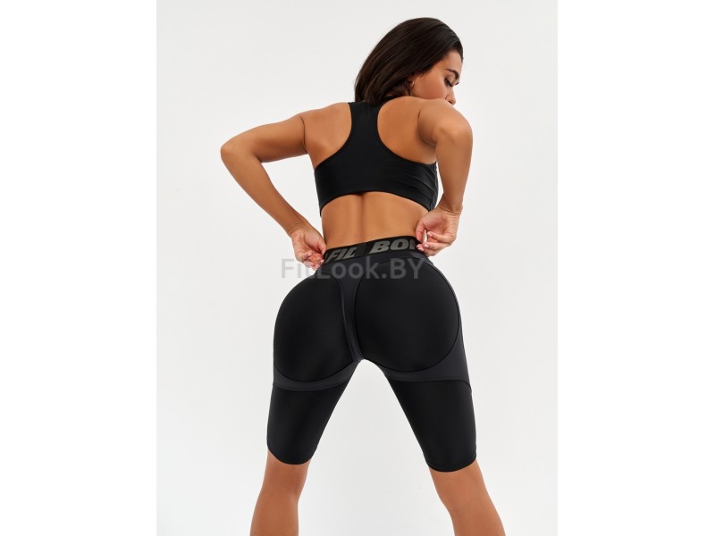 Велосипедки Bona Fide: Bona Cycling Extra Sex-Push Up LYC "Black"
