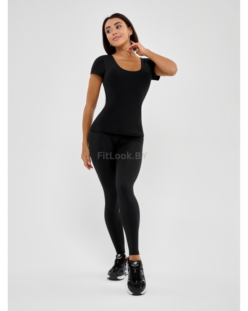 Футболка c топом Bona Fide: Bra T-shirt Black