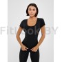 Футболка c топом Bona Fide: Bra T-shirt Black
