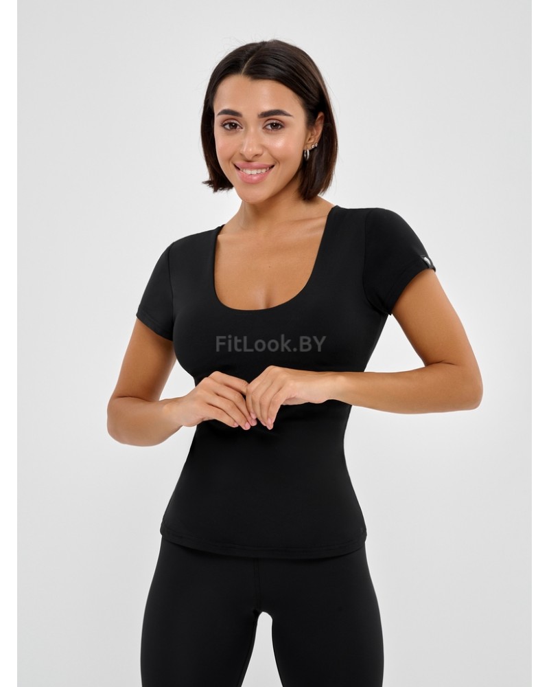 Футболка c топом Bona Fide: Bra T-shirt Black