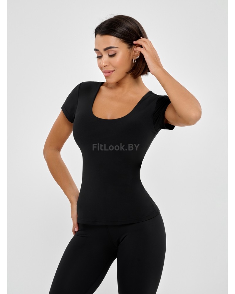 Футболка c топом Bona Fide: Bra T-shirt Black