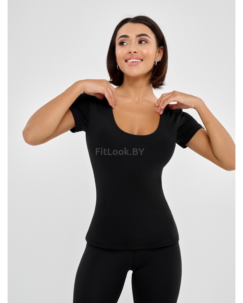 Футболка c топом Bona Fide: Bra T-shirt Black