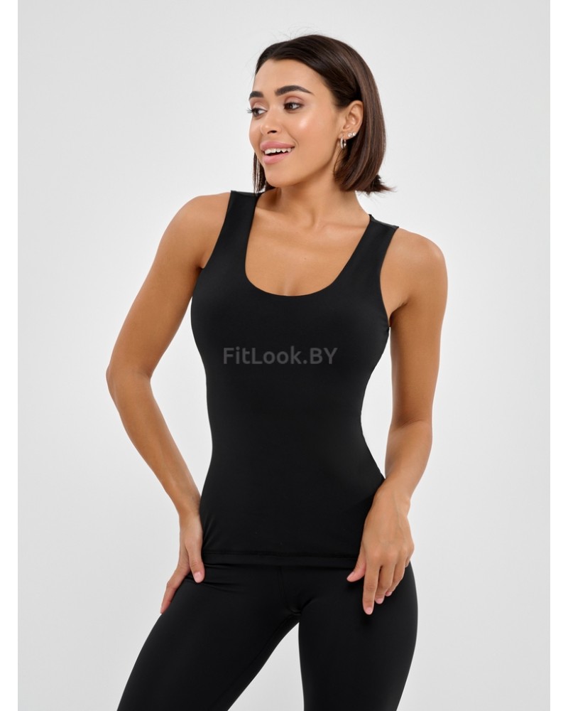 Майка с топом Bona Fide: Bra Vest Black