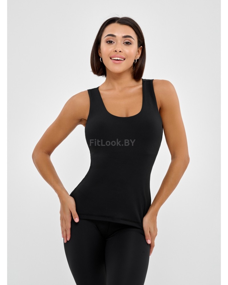 Майка с топом Bona Fide: Bra Vest Black