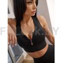 Топ Bona Fide Top Go Zip "Black"
