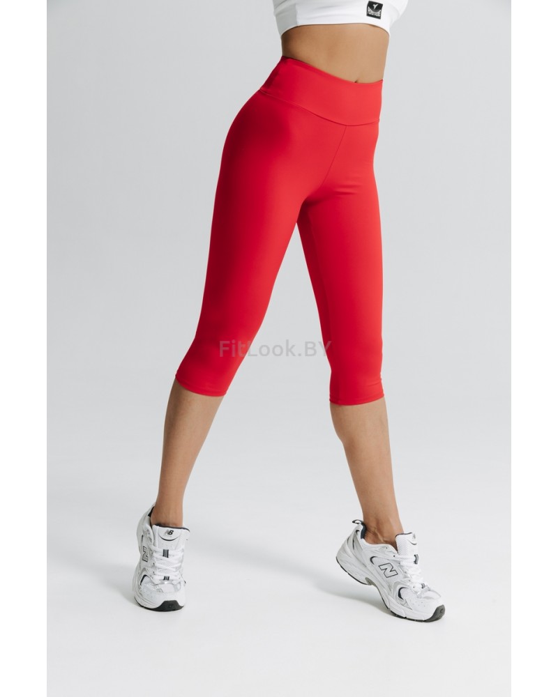 Красные укороченные лосины-капри Forstrong Capri Red