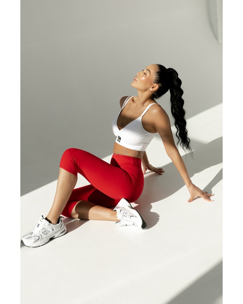 Красные укороченные лосины-капри Forstrong Capri Red