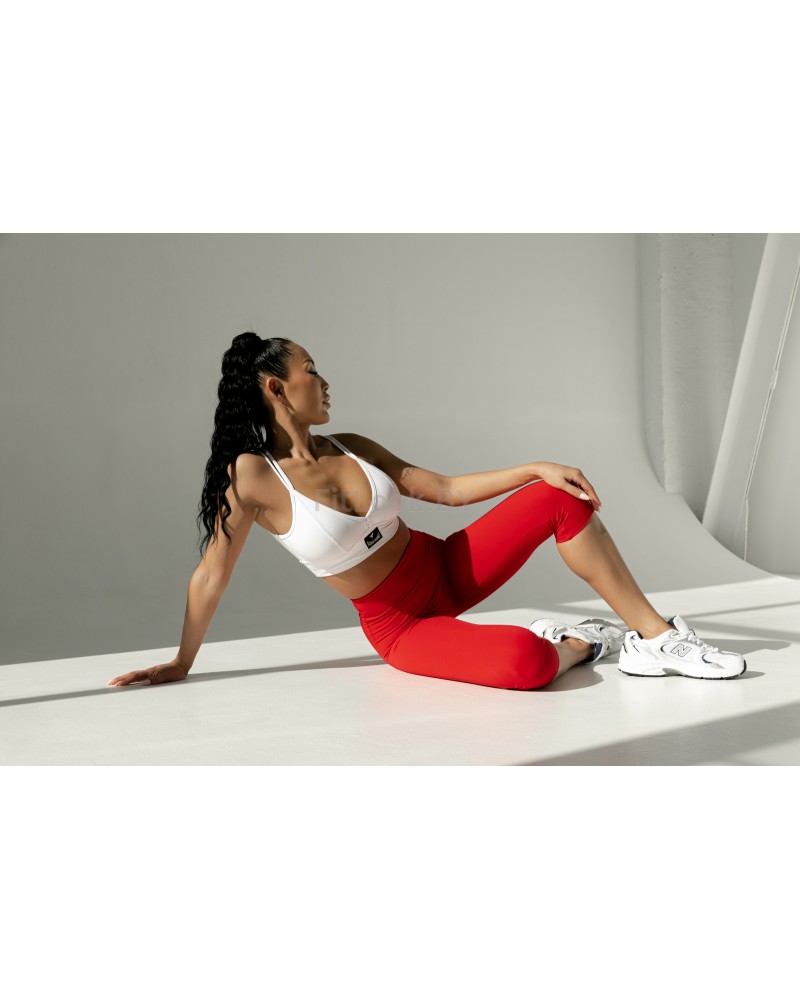 Красные укороченные лосины-капри Forstrong Capri Red