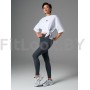 Футболка свободного силуэта ACTIVE SPORT create yourself с разрезом