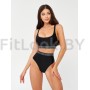 Раздельный купальник Bona Fide High Waist Swimsuit "Black"