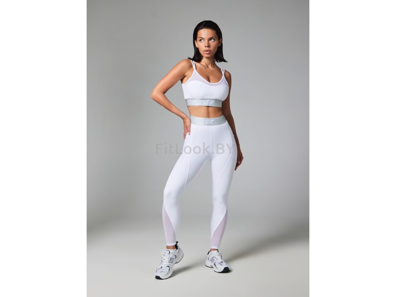 Леггинсы Neverlate White Mesh 886.1