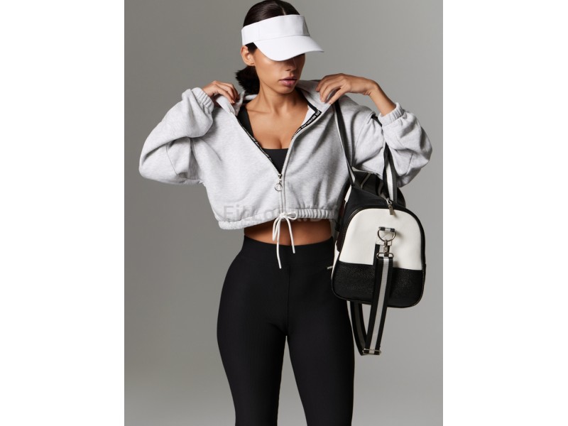 Худи-кроп Neverlate Oversize Melange 923.1